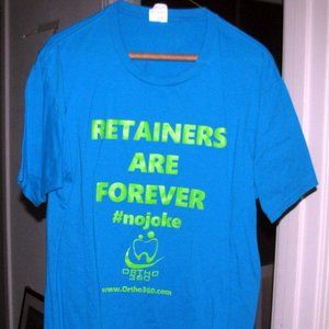 Youth TEAL with LIME GREEN T-SHIRT Sz L